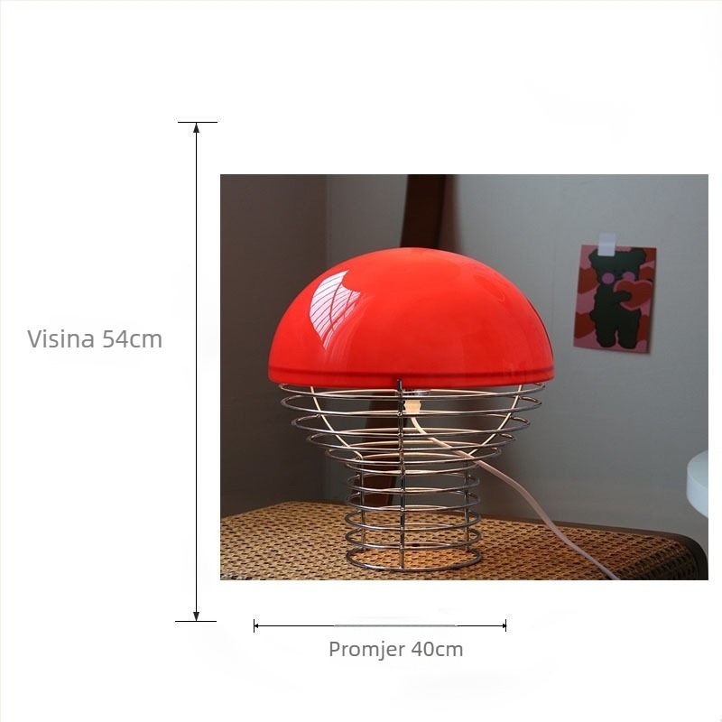 Stolna lampa s žaruljom, moderan energetski štedljiv dizajn, Bauhaus stil sredine stoljeća, kreativna personalizirana noćna svjetiljka za gostinjske sobe
