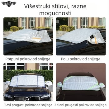 Magnetska zaštita za sunce za prednje staklo automobila, polovični pokrivač za četiri sezone, vodootporan