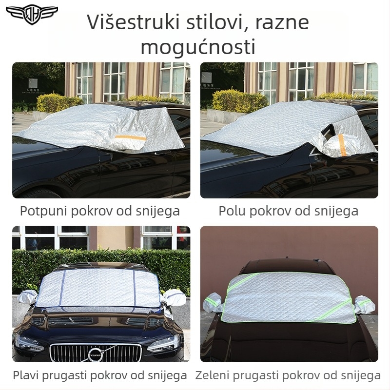 Magnetska zaštita za sunce za prednje staklo automobila, polovični pokrivač za četiri sezone, vodootporan