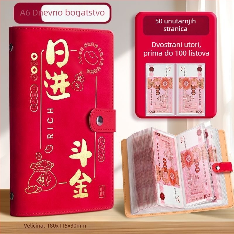 Vodootporna bilježnica za novac, velik kapacitet, novi model, novčanik za banknote i kovanice s anime motivom