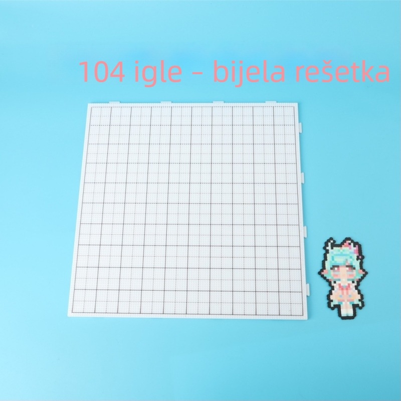 104-dijelni set ploča za perlice 2.6 mm, DIY fusion, s dugačkim šiljcima, otporan na visoke temperature, kutija za pohranu, set za igraču