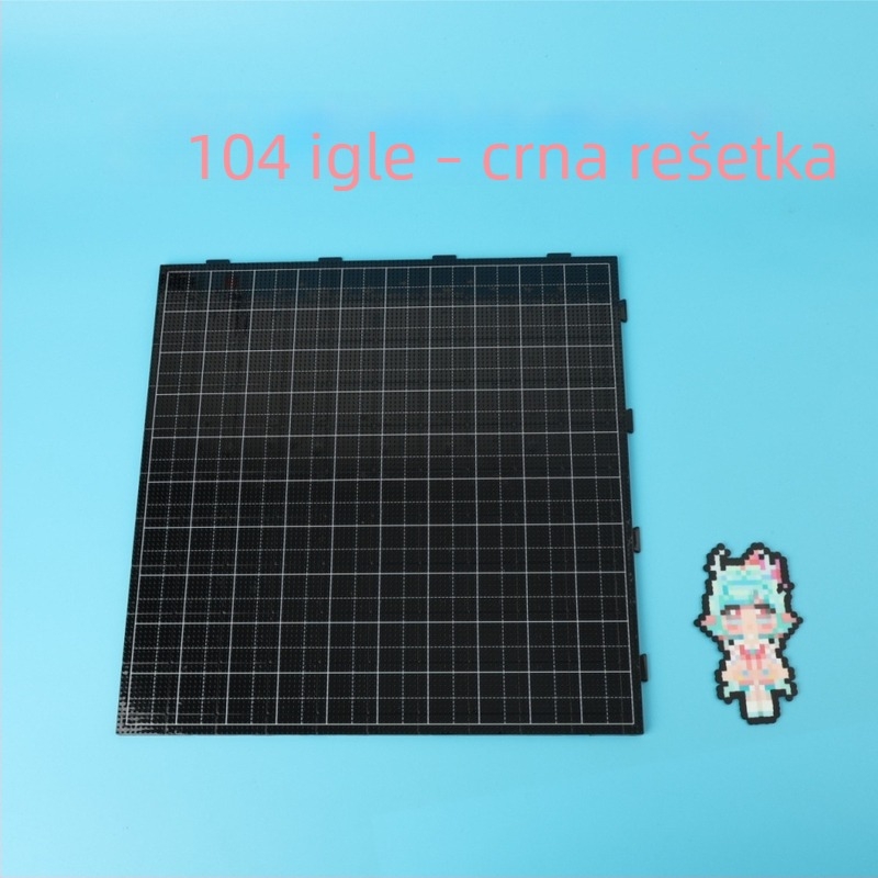 104-dijelni set ploča za perlice 2.6 mm, DIY fusion, s dugačkim šiljcima, otporan na visoke temperature, kutija za pohranu, set za igraču