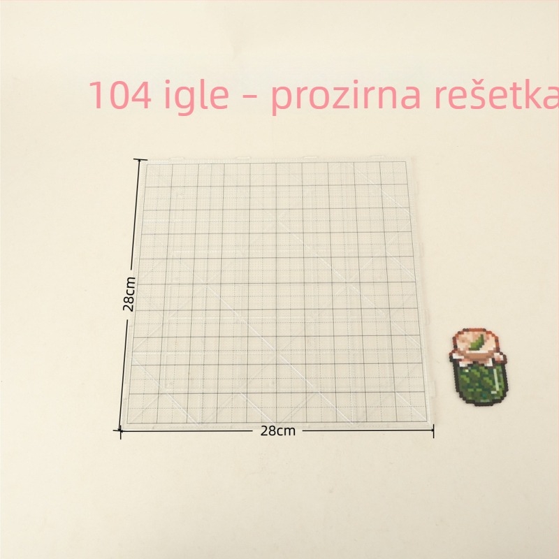 104-dijelni set ploča za perlice 2.6 mm, DIY fusion, s dugačkim šiljcima, otporan na visoke temperature, kutija za pohranu, set za igraču