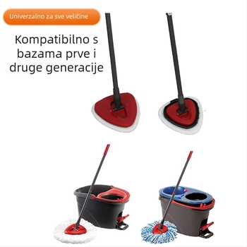 Zamjenska glava za mop, kompatibilna s Oceda Gen1/Gen2, trokutasta ravna glava