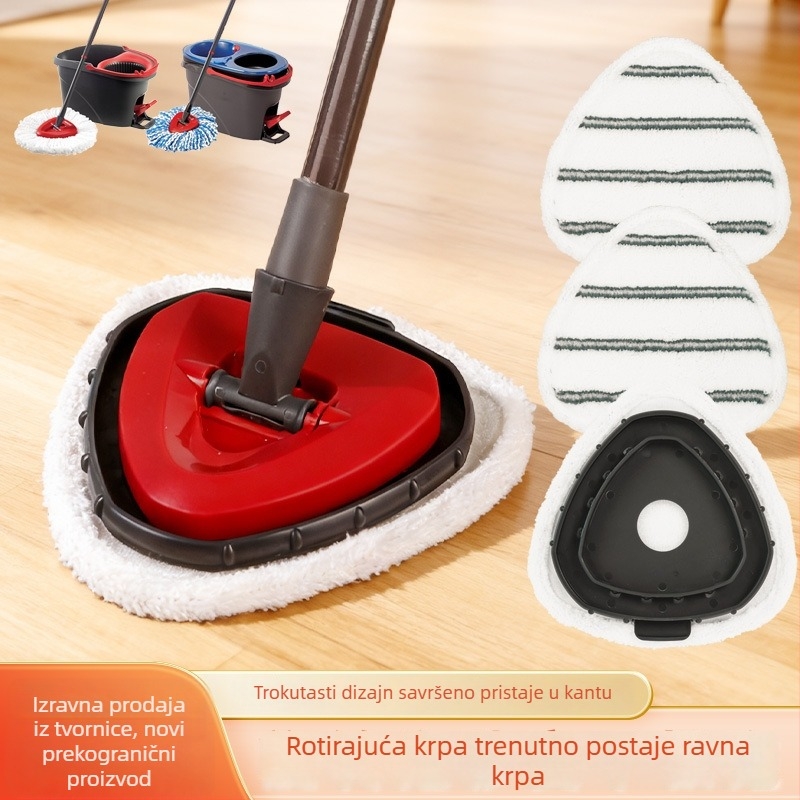 Zamjenska glava za mop, kompatibilna s Oceda Gen1/Gen2, trokutasta ravna glava