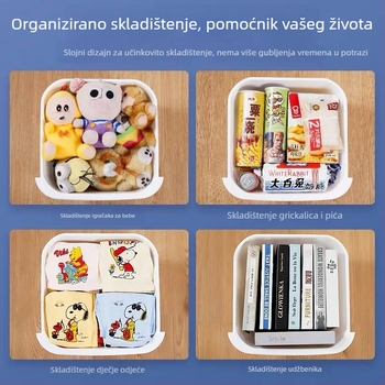 Plastični ormarić s ladicama, višeslojni organizator, s pet ladica, za spavaću sobu i garderobu