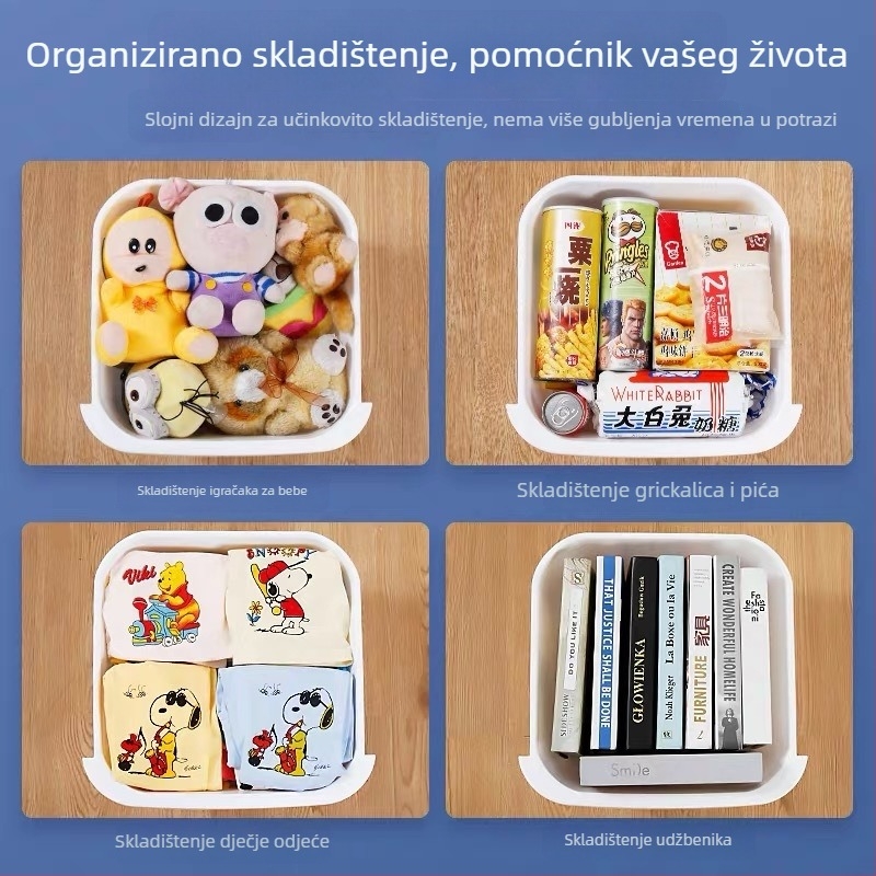 Plastični ormarić s ladicama, višeslojni organizator, s pet ladica, za spavaću sobu i garderobu