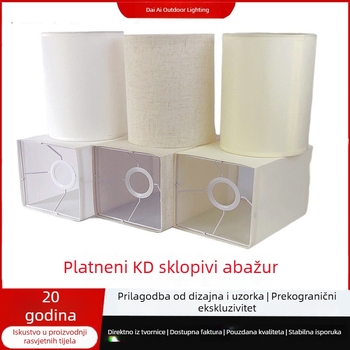 Kvadratni laneni abažur za stolnu, noćnu i podnu lampu