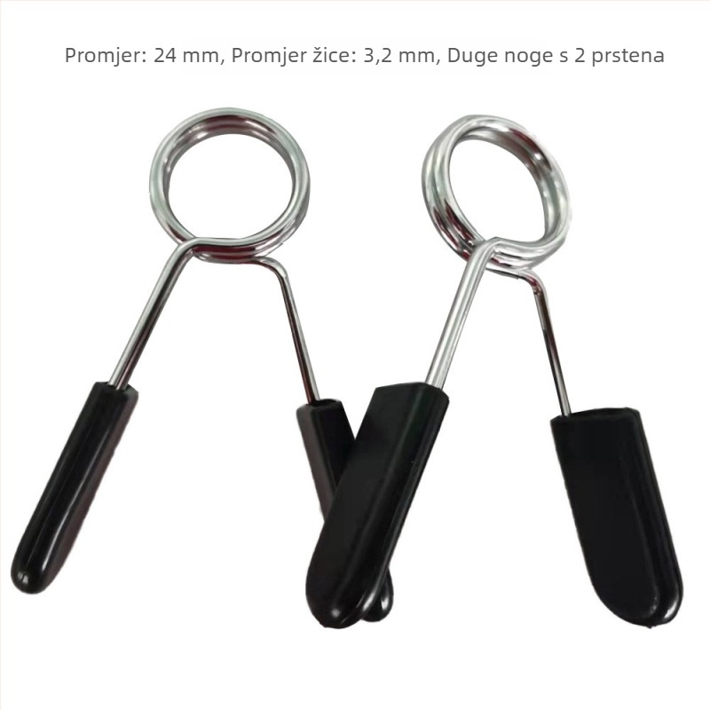 Klip s oprugom za šipku i bučice – protiv otpuštanja – veličine 24mm, 25mm, 28mm, 30mm, 50mm