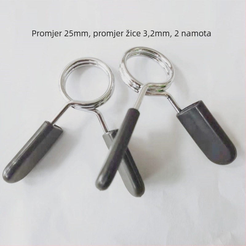 Klip s oprugom za šipku i bučice – protiv otpuštanja – veličine 24mm, 25mm, 28mm, 30mm, 50mm