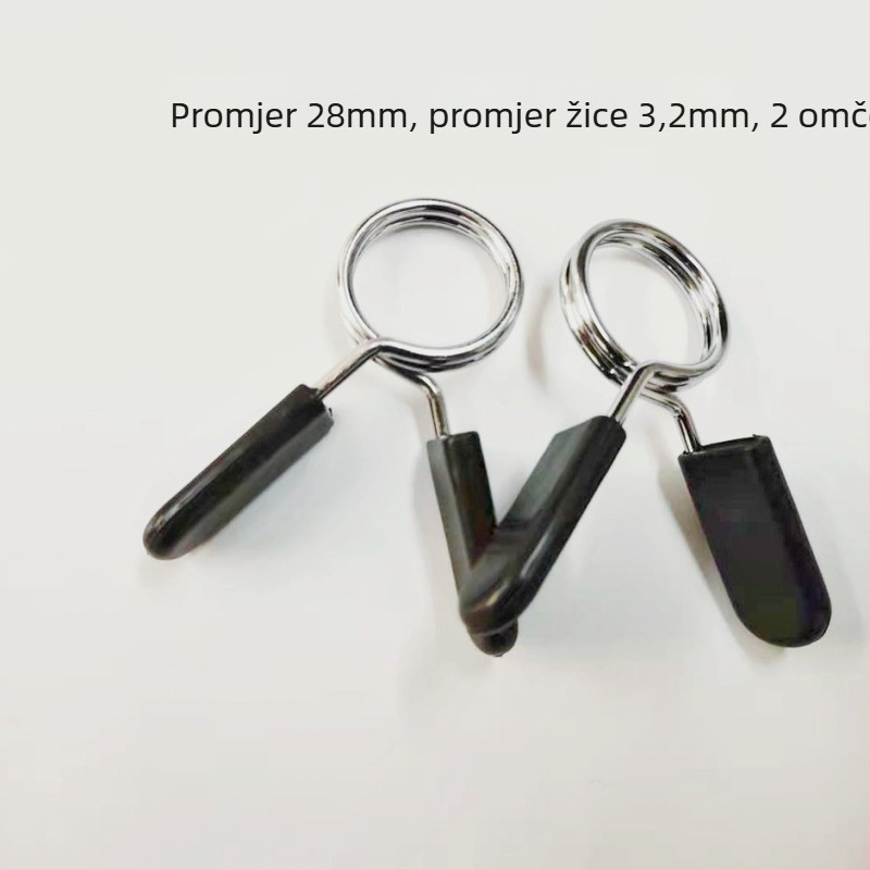 Klip s oprugom za šipku i bučice – protiv otpuštanja – veličine 24mm, 25mm, 28mm, 30mm, 50mm