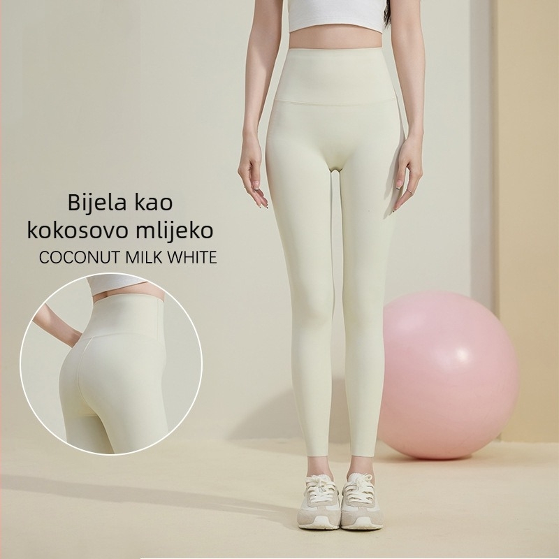 Ženske joga hlače s visokim strukom, duge i tanke za ljeto, uskog kroja za pilates i treninge