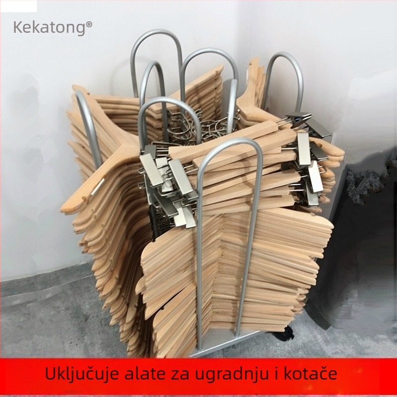 Pokretni stalak za odjeću s organizatorom hlača za trgovine