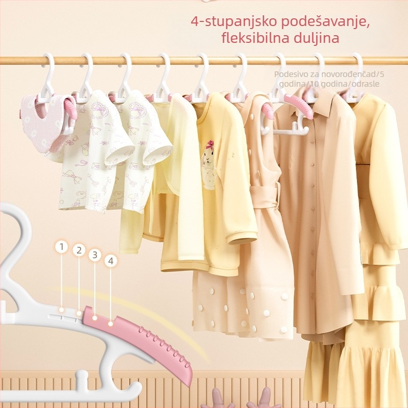 Prilagodljiva vješalica za odjeću za bebe i djecu
