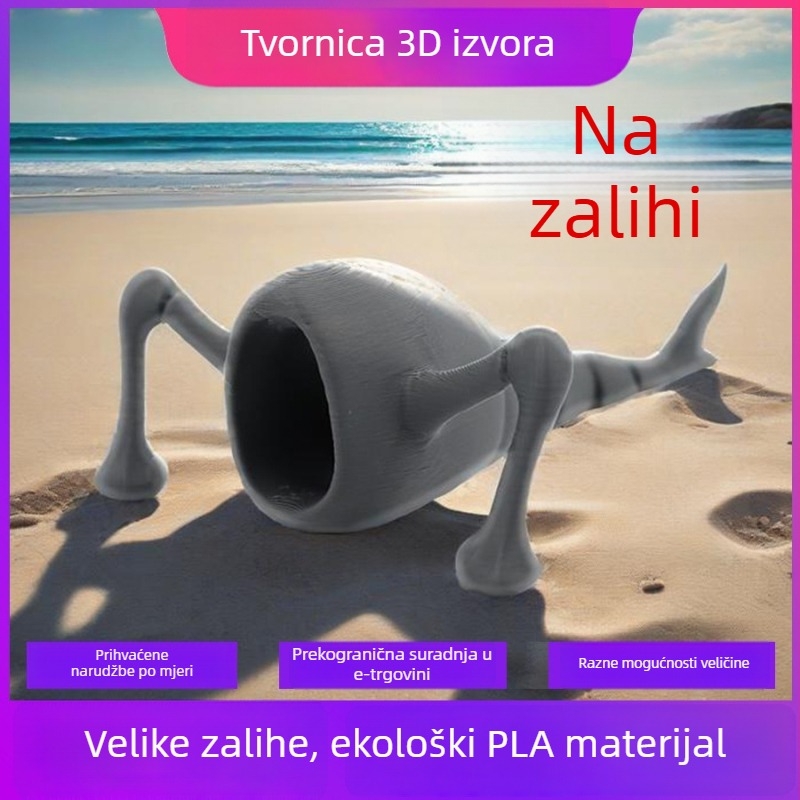 Trevor Henderson mitološki oceanski predator: model, 3D ispisani morsko čudovište igračka, kolekcionarsko fantastično biće