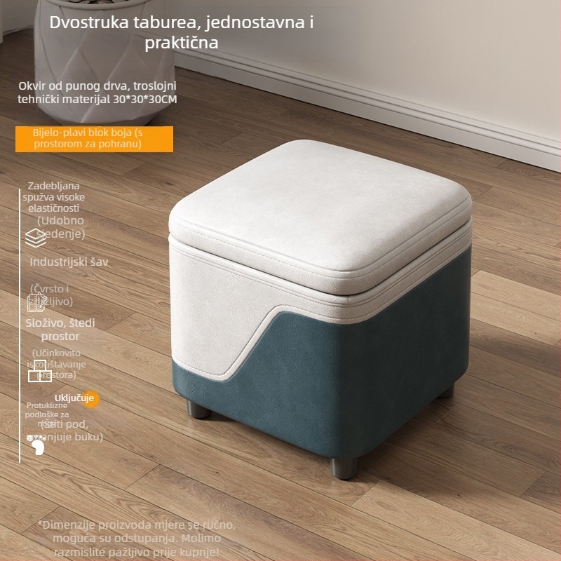 Drveni stol za pohranu s kutijom, klupa za hodnik i dnevnu sobu, stolica za cipele, pohrana igračaka