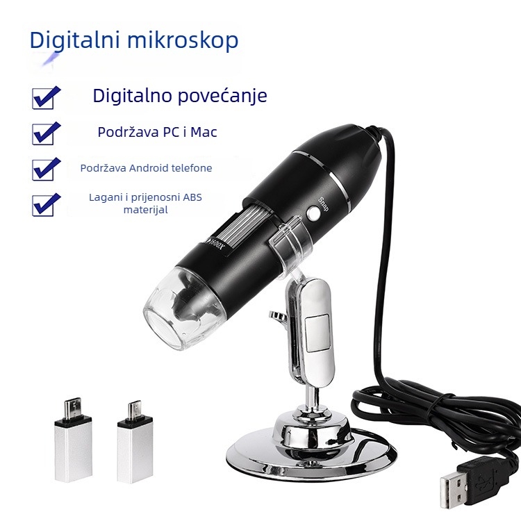 USB digitalni mikroskop za provjeru folikula dlake, prijenosna kamera za kosu i kožu