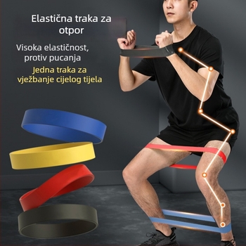 Joga elastični prsten i otporna traka – prsten za vježbanje za podizanje kukova i oblikovanje nog