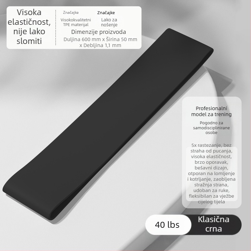 Joga elastični prsten i otporna traka – prsten za vježbanje za podizanje kukova i oblikovanje nog
