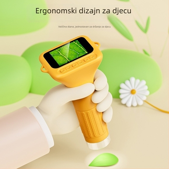 Cross-Border 375 Prijenosni digitalni mikroskop za djecu, visoke rezolucije — edukativna znanstvena igračka, poklon