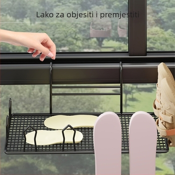 Balkonska sušionica za cipele i sandale, metalna, vanjska, stojeća