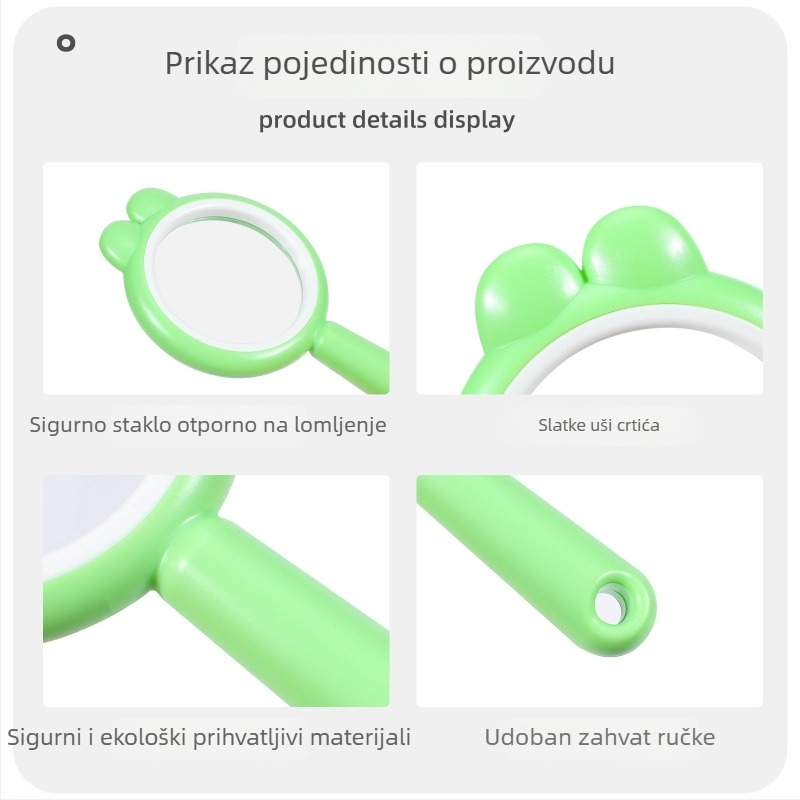 Ručna lupa s crtićem zekom za djecu – za vrtić, istraživanje na otvorenom i školske znanstvene eksperimente