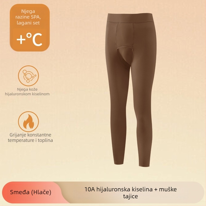 Izuzetno tanak set termo donjeg rublja za bazni sloj za jesen i zimu, materijal nježan prema koži, gornji dio i hlače