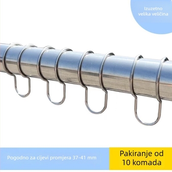 Protivvjetrovni sigurnosni klips za šipku za sušenje od 304 nehrđajućeg čelika, antiklizni vanjski klip.