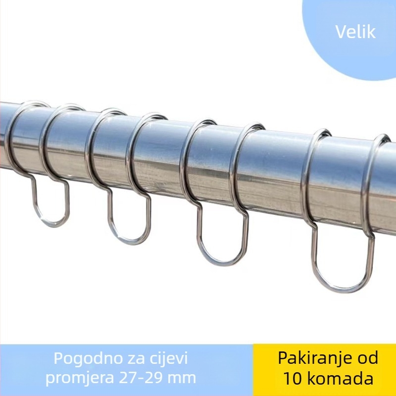 Protivvjetrovni sigurnosni klips za šipku za sušenje od 304 nehrđajućeg čelika, antiklizni vanjski klip.