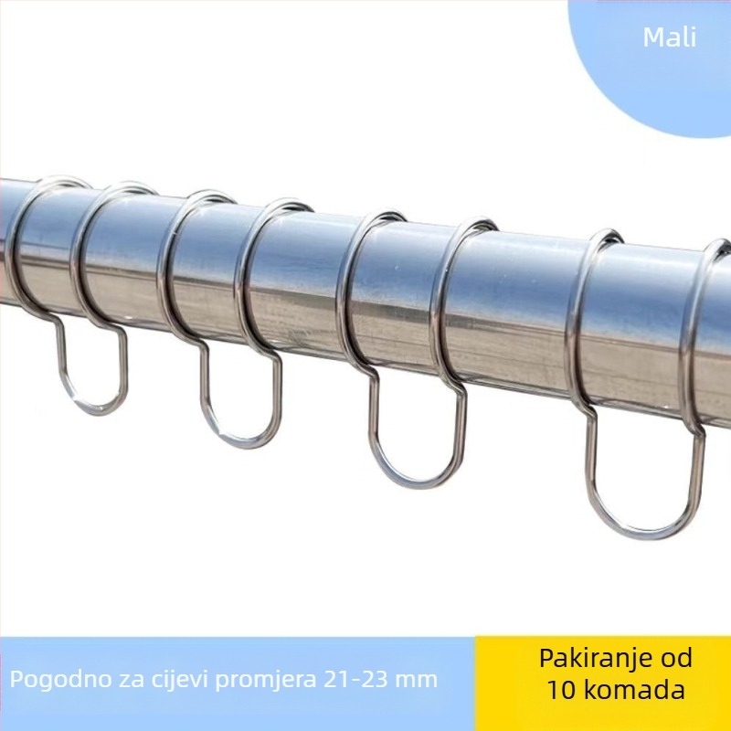 Protivvjetrovni sigurnosni klips za šipku za sušenje od 304 nehrđajućeg čelika, antiklizni vanjski klip.