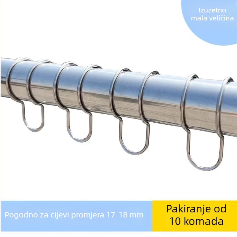 Protivvjetrovni sigurnosni klips za šipku za sušenje od 304 nehrđajućeg čelika, antiklizni vanjski klip.