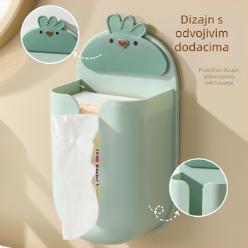 Kreativna kutija za maramice s crtanim — multifunkcionalni zidni organizator za dnevni boravak i kupaonicu
