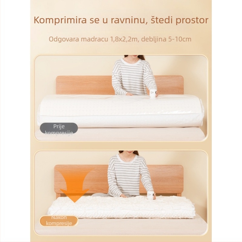2YK Vreća za vakuumsko skladištenje latex madraca, za studentski dom, kompresijska vreća za odjeću i deke