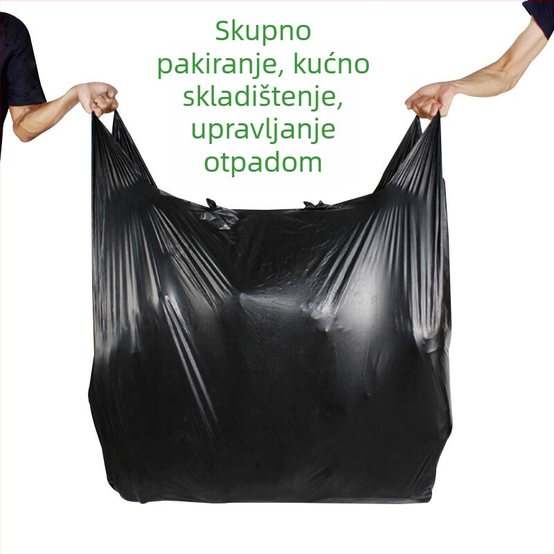 Velike otporne plastične vreće za otpad u stilu prsluka