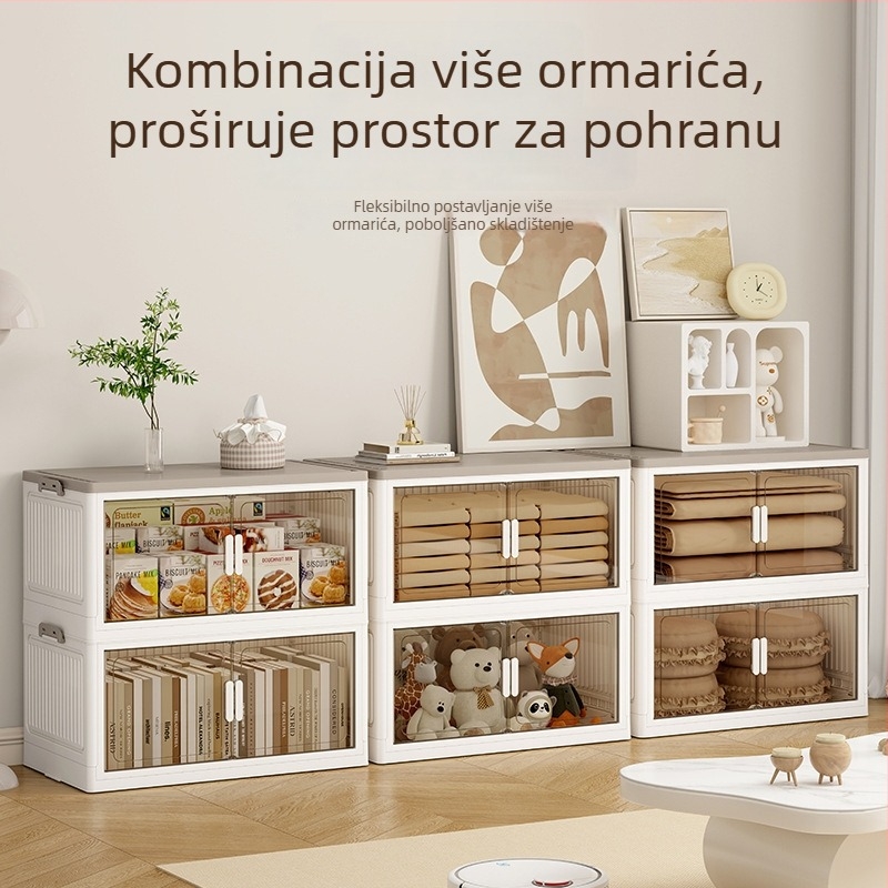 ojačani ormar za skladištenje, sklopivi ormar za dom, višeslojni pokretni organizator za dječje igračke i odjeću
