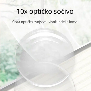 HD optička lupa s silikonom ručkom, ručna za starije osobe