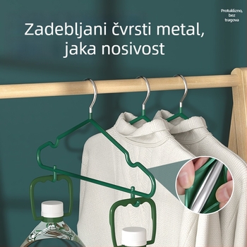 Vješalica za odjeću za kućnu upotrebu, protuklizna, protiv ožiljaka na ramenima, posebna vješalica za sušenje odjeće, podrška ormara