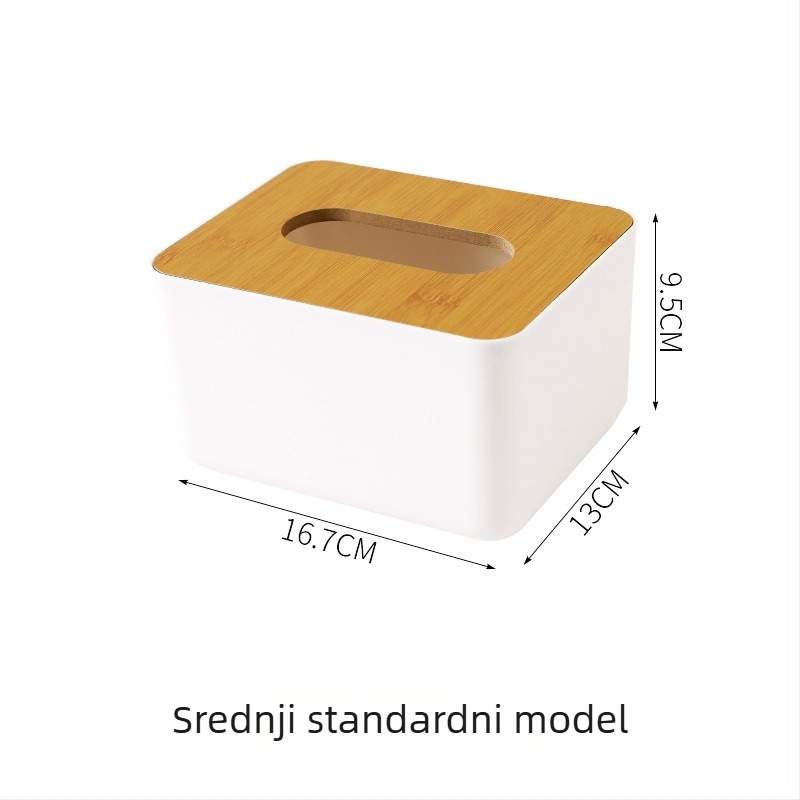 Minimalistička stolna kutija za salvete s odjeljivačem, za dom i blagovaonu