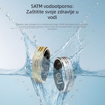 F56 Pametni prsten s keramičkom površinom s teksturom pijeska, praćenje sna, vodootporan za sport i plivanje, višenamjenski