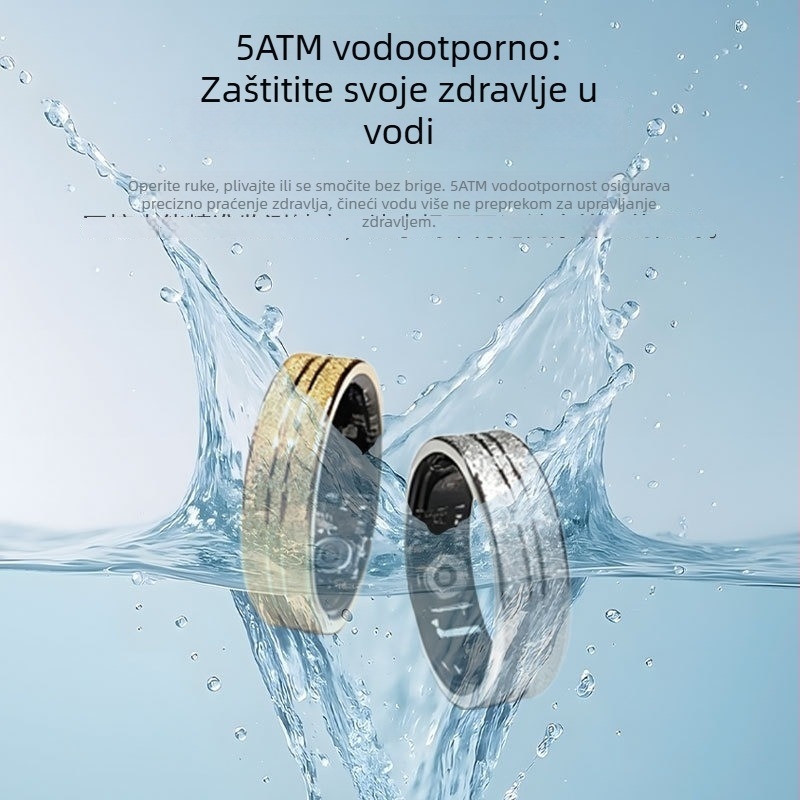 F56 Pametni prsten s keramičkom površinom s teksturom pijeska, praćenje sna, vodootporan za sport i plivanje, višenamjenski