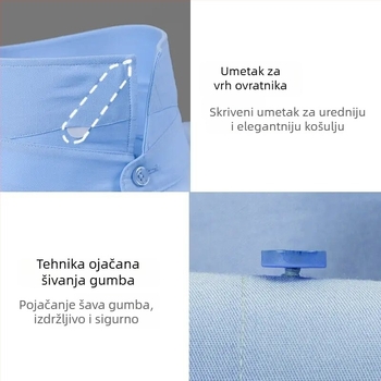 Modal košulja, bez glačanja, muška, dugih rukava, poslovno/ležerno
