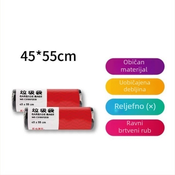 Yumi vrećice za otpad s plosnim otvorom, 45×55 cm, 50×60 cm, 60×80 cm – velike, srednje i male, za kućnu i uredsku upotrebu