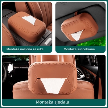 Silikonska kutija za maramice za Mercedes-Benz GLE – unutarnji automobilski dodaci (kompatibilno s GLE350, GLS450)