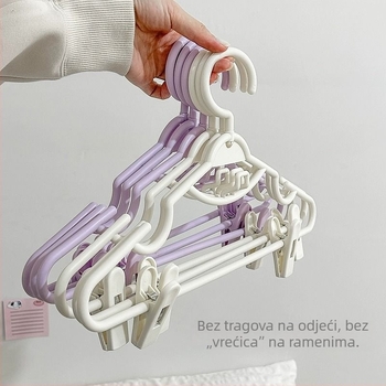 Antislip kućni set vješalica s klipsama za suknje i hlače, višenamjenska vješalica