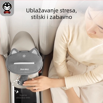 Plišana kutija za maramice u automobilu — viseća dekorativna kutija za stražnje sjedalo