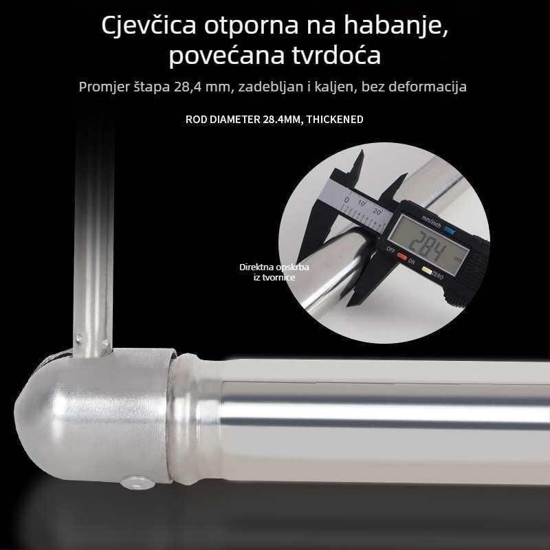 Teleskopska balkonska šipka za sušenje odjeće, nevidljiva, izvučna, sklopiva, za deke i odjeću