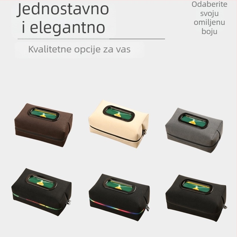 Automobilska kutija za maramice od suedea, organizator naslona za ruku, stražnji dio sjedala, klasične maramice, vrhunski dodatak interijeru automobila