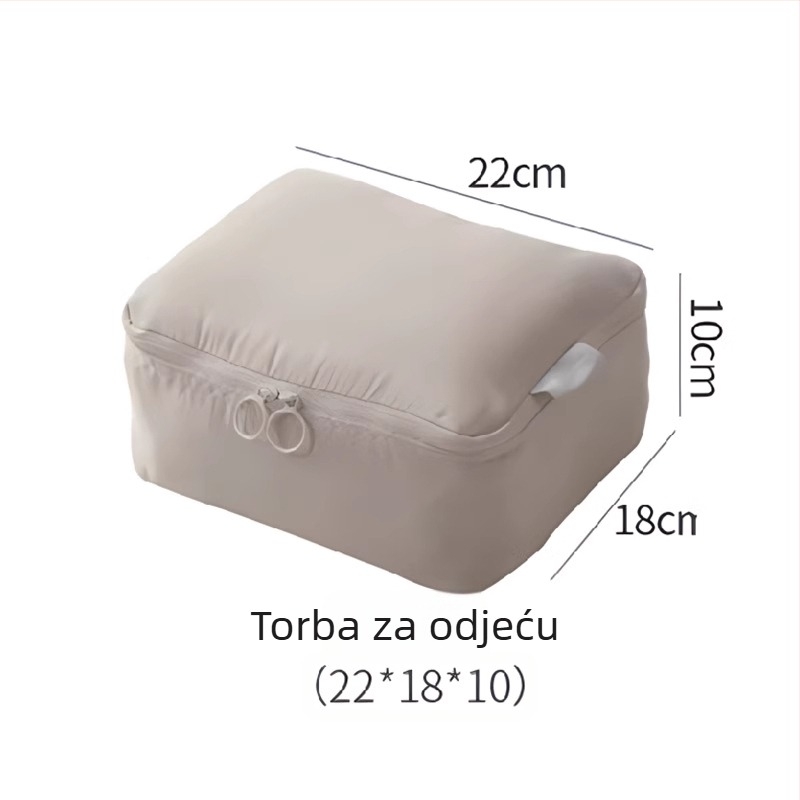 Šestodjelni set kompresijskih vrećica za putovanje za organiziranje odjeće u koferu