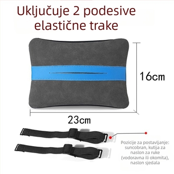 Držač maramica za auto, visi na vizir i naslon za ruku, luksuzni unutarnji dodatak