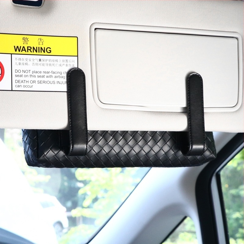 Kutija za maramice za automobil s tkanim uzorkom, za visi u unutrašnjosti automobila